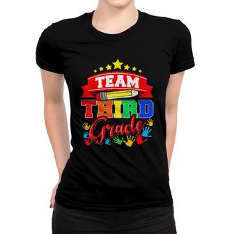 Team 3Rd Third Grade Teacher Or Student Back To School Women T-shirt | Mazezy