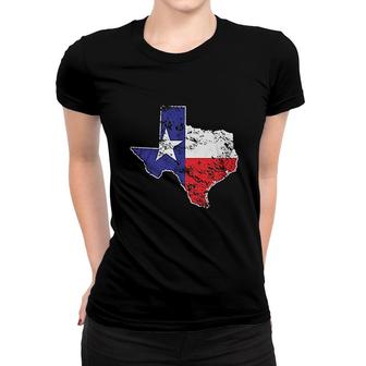 Texas State Flag Map Women T-shirt | Mazezy