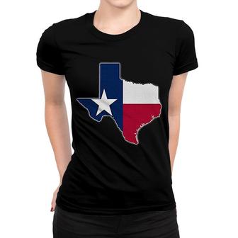 Texas State Map Texas Tx Flag Roots Gift Women T-shirt | Mazezy