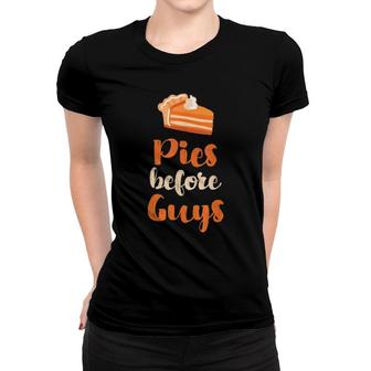 Thanksgiving Pies Before Guys Girls Boys Women T-shirt | Mazezy