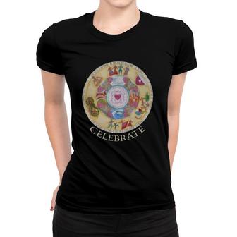 The Celebration Of Santa Fe Mandala Women T-shirt | Mazezy