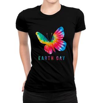 Tie Dye Butterfly Lover Earth Day 2021 Costume Environmental Women T-shirt | Mazezy
