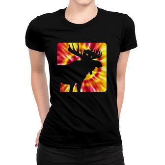 Tie Dye Moose For Moose Lovers Women T-shirt | Mazezy