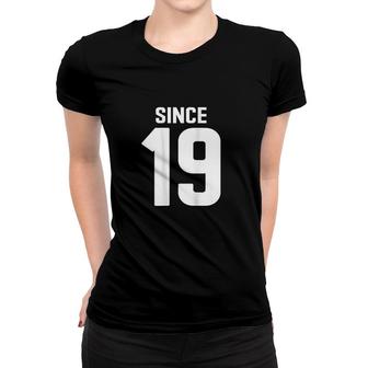 Together Since Couple Matching Relationship Number Women T-shirt - Thegiftio UK