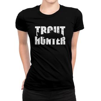 Trout Hunter Fishing Lover Vintage Women T-shirt | Mazezy