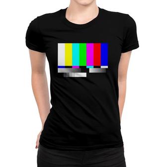 Tv Error Bars Test Pattern Women T-shirt | Mazezy