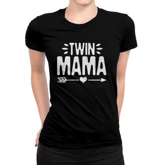 Twin Mama Mothers Day Mom Of Twins Pajama Mother Of Twins Pj Women T-shirt | Mazezy