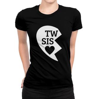 Twin Sisters Heart Matching Set 1 Of 2 Ver2 Women T-shirt | Mazezy