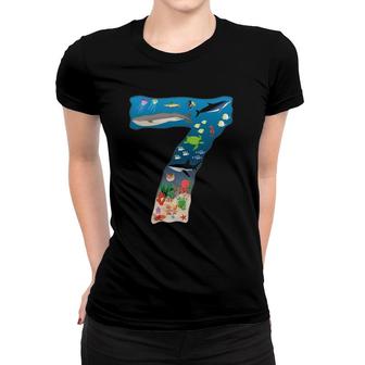 Under Sea Realistic Fish Starfish Seventh Number 7 Ver2 Women T-shirt | Mazezy