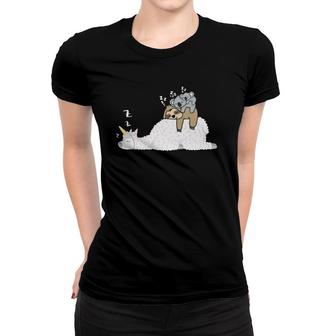 Unicorn Llama & Lazy Sloth With Koala Mama Bear & Baby Koala Women T-shirt | Mazezy