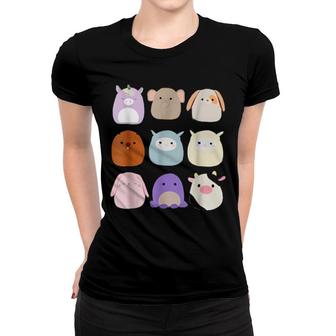 Unicorn Set Card Squishmallow Women T-shirt | Mazezy