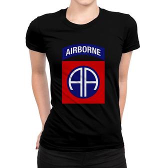 Us Army 82Nd Airborne Insignia Military Paratrooper Vintage Women T-shirt | Mazezy