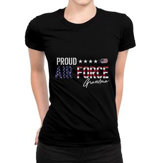 Us Flag Proud Air Force Grandma Women T-shirt | Mazezy