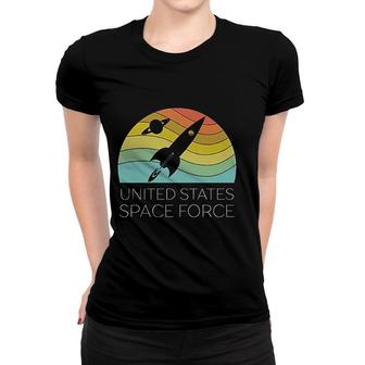 Us Space Force Retro Women T-shirt | Mazezy