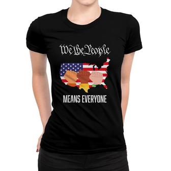 Usa Flag We The People Means Everyone In Usa Equality Women T-shirt | Mazezy