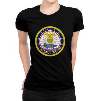 Uss John C Stennis Navy Aircraft Carrier Morale Women T-shirt | Mazezy
