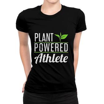 Vegan Gifts Plant Powered Athlete Women T-shirt | Mazezy