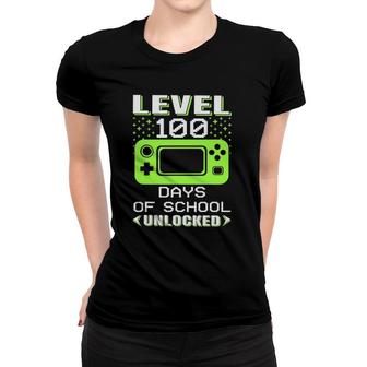 Video Gamer Student 100Th Day Teacher 100 Days Of School Women T-shirt | Mazezy