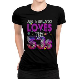 Vintage 1953 Birthday Just A Girl Who Love The 53S Costume Women T-shirt | Mazezy