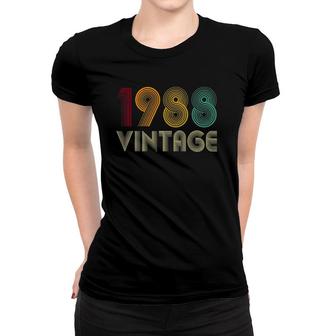 Vintage 198833Rd Birthday Gifts 33 Years Old Women T-shirt | Mazezy
