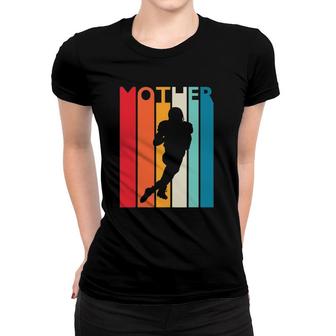 Vintage Football Mother Football Gift Mom Football Women T-shirt | Mazezy