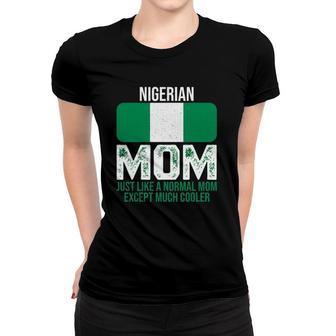 Vintage Nigerian Mom Nigeria Flag Design Mother's Day Women T-shirt | Mazezy