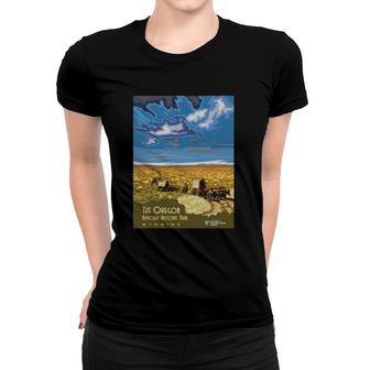 Vintage Poster - The Oregon Trail Women T-shirt | Mazezy