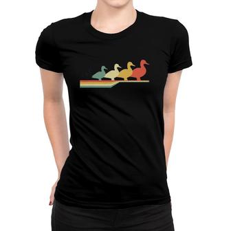 Vintage Retro Style Muscovy Duck Lover Women T-shirt | Mazezy