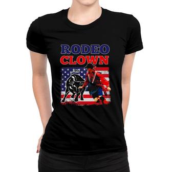 Vintage Rodeo Clown Western Texas Cowboy Style Women T-shirt | Mazezy