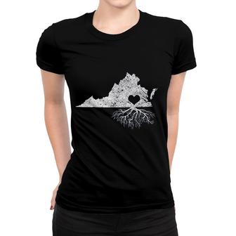 Virginia Roots I Love Virginia Women T-shirt | Mazezy