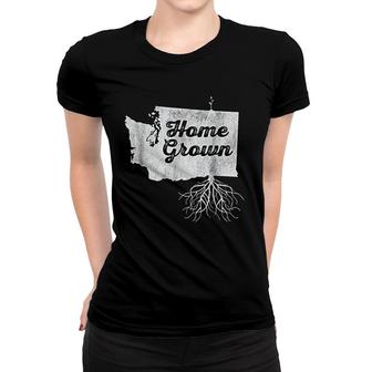 Washington Home Grown Roots Wa State Pride Women T-shirt | Mazezy