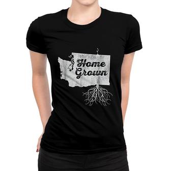 Washington Home Grown Roots Wa State Pride Women T-shirt | Mazezy