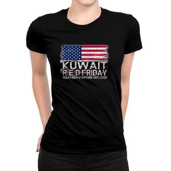 Wear Red For Deployed Kuwait - Red Friday Military Gift Women T-shirt