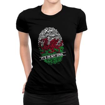 Welsh Flag It's In My Dna Women T-shirt | Mazezy