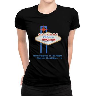 What Happens At The Ridge Women T-shirt | Mazezy