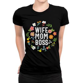 Wife Mom Boss Gift For Mother S Day Women T-shirt - Thegiftio UK