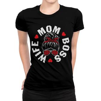 Wife Mom Boss Letter To Mom In Mother S Day Women T-shirt - Thegiftio UK