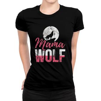 Wild Animal Lover Mother's Day Gift Idea Mom Wolf Women T-shirt | Mazezy