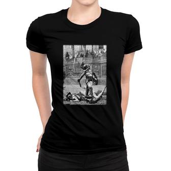 With A Turned Thumb Pollice Verso Roman Gladiator Women T-shirt | Mazezy