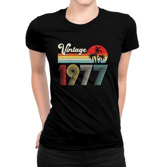 Womens 45 Years Old Vintage 1977 45Th Birthday Party Men Women Women T-shirt | Mazezy