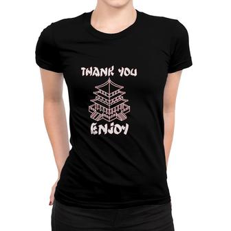 Womens Chinese Food Take Out Thank You Enjoy House Chinese Take Out Women T-shirt - Thegiftio UK