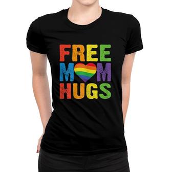 Womens Free Mom Hugs Pride Mom Gift Lgb Women T-shirt | Mazezy