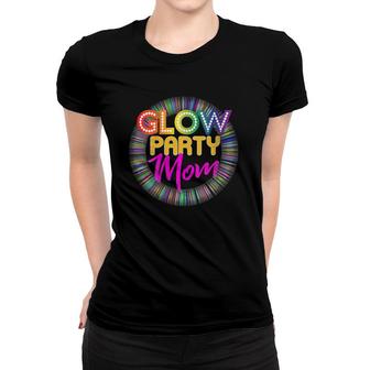 Womens Glow Party Clothing Glow Party Glow Party Mom V-Neck Women T-shirt | Mazezy