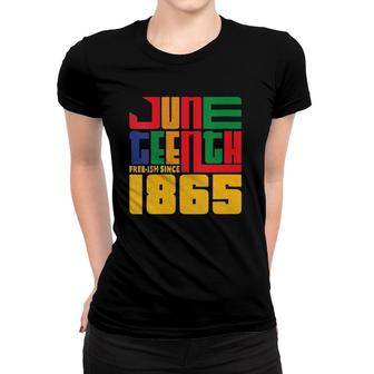 Womens Juneteenth Free-Ish Since 1865 Celebrate Black Freedom V-Neck Women T-shirt | Mazezy
