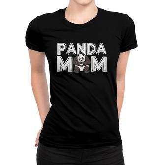 Womens Panda Mom Mommy Mother's Day Gift Panda Bear Women T-shirt | Mazezy