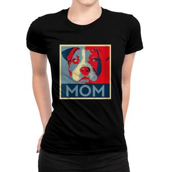 Womens Pitbull Mom Dog Lover Pit Bull Rescuer Gift For Mother Women T-shirt | Mazezy