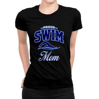 Womens Proud Swim Mom Lover Women T-shirt | Mazezy