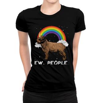 Womens Rainbow Spanish Water Dog Ew People Unicorn Dog Women T-shirt | Mazezy