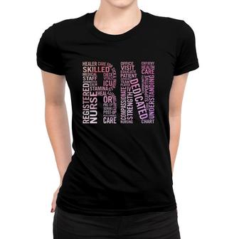 Womens Rn Registered Nurses Paint Nurses Week Gifts Women T-shirt | Mazezy