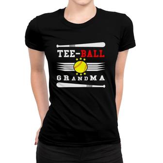Womens Tee Ball Lover - Tee-Ball Grandma Gift Design Women T-shirt | Mazezy